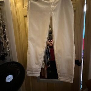 Talbots Women's Straight Leg Jeans in White